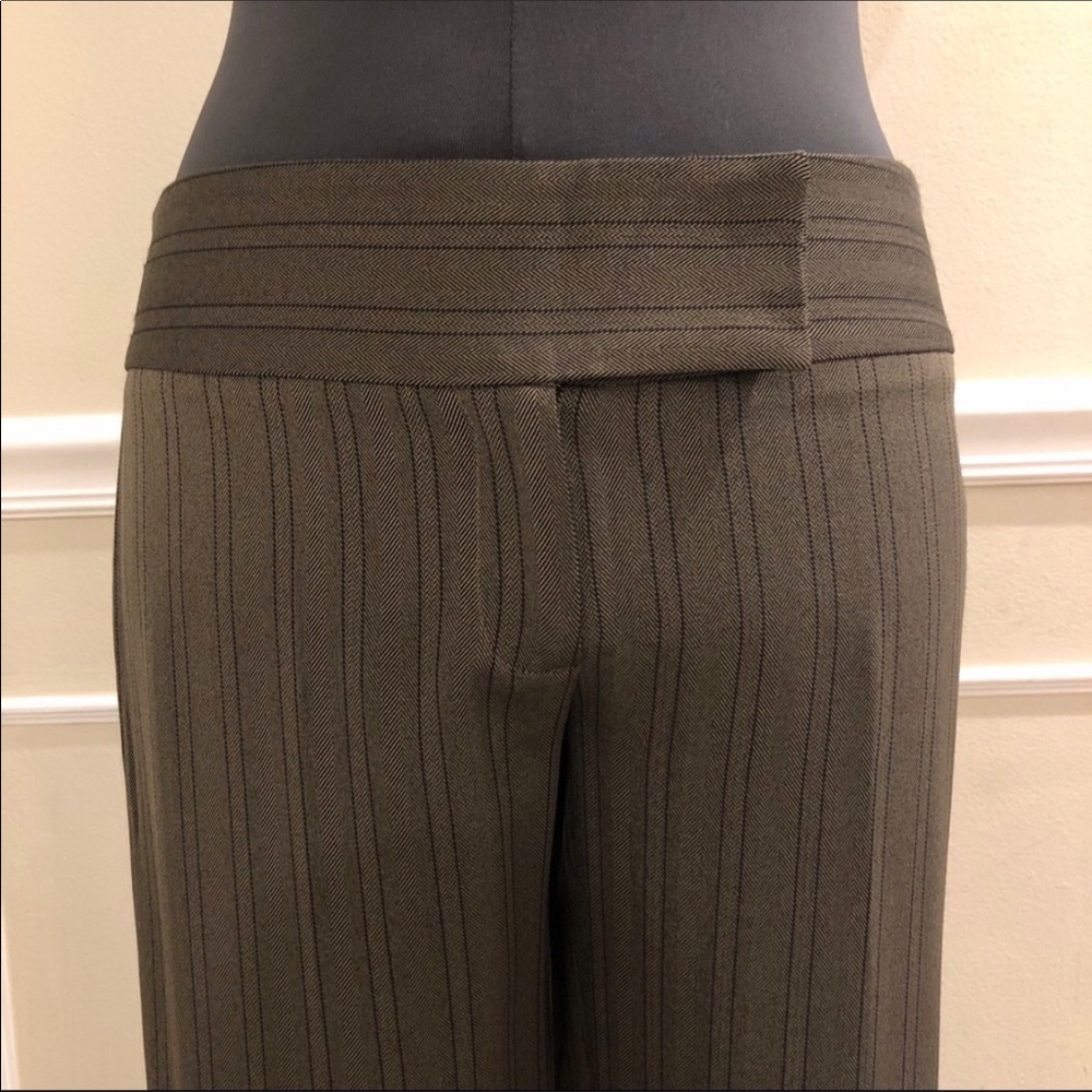 NEW ATRIUM Dress Pants green w/black stripes - Picture 5 of 8
